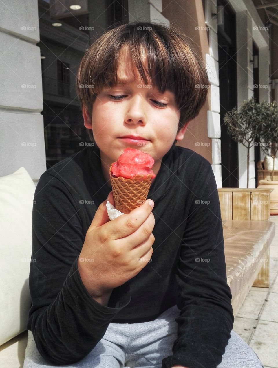 my favourite snack is strawberry ice cream