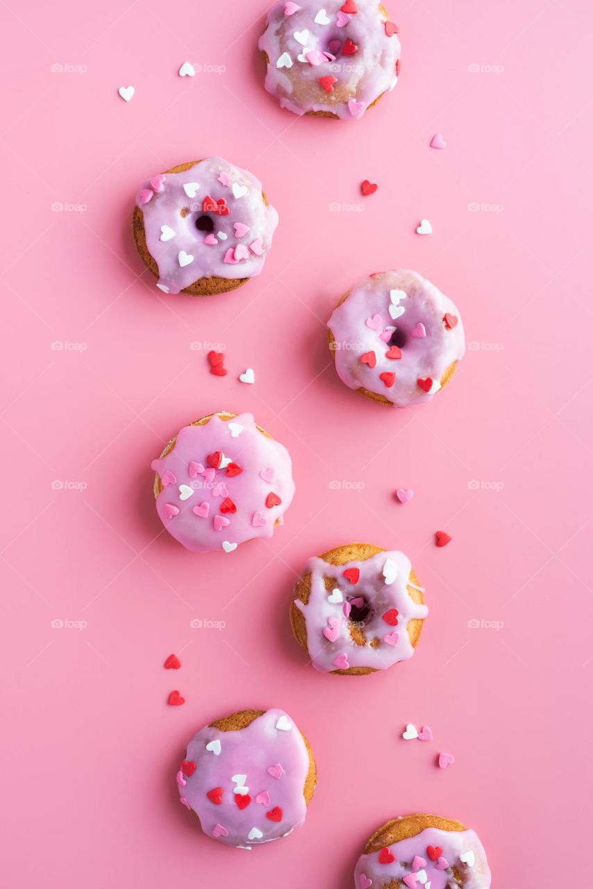 pink donuts