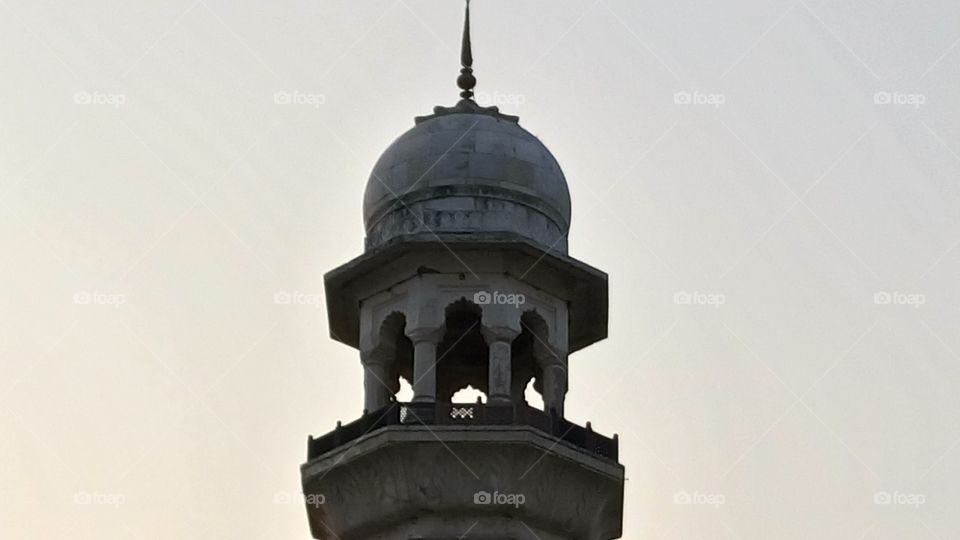 minaret top view