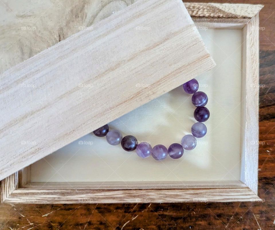 Lavender pastel colored bracelet