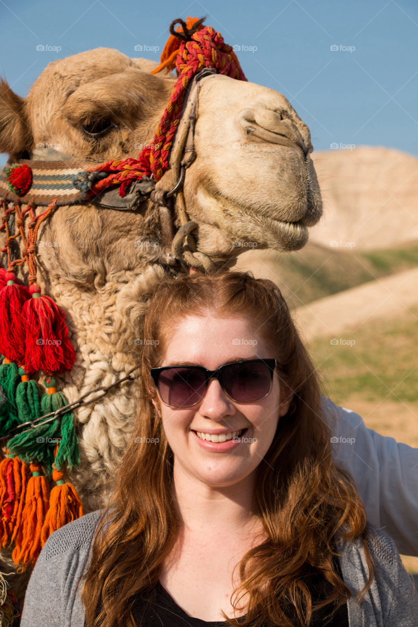 Camel and girl