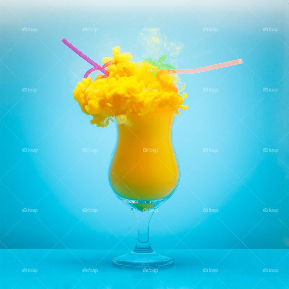 yellow cocktail