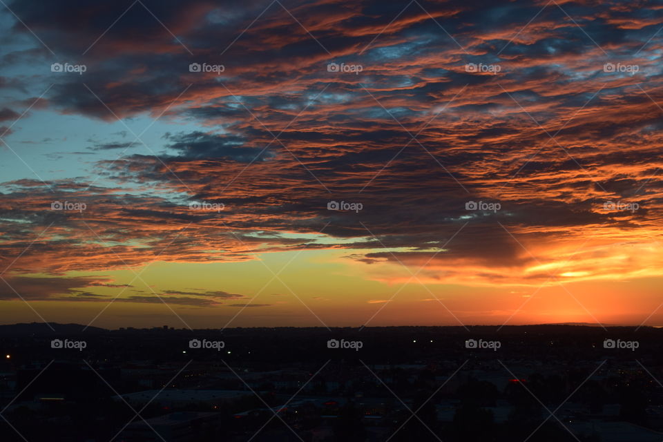 Sunset over San Diego, Ca