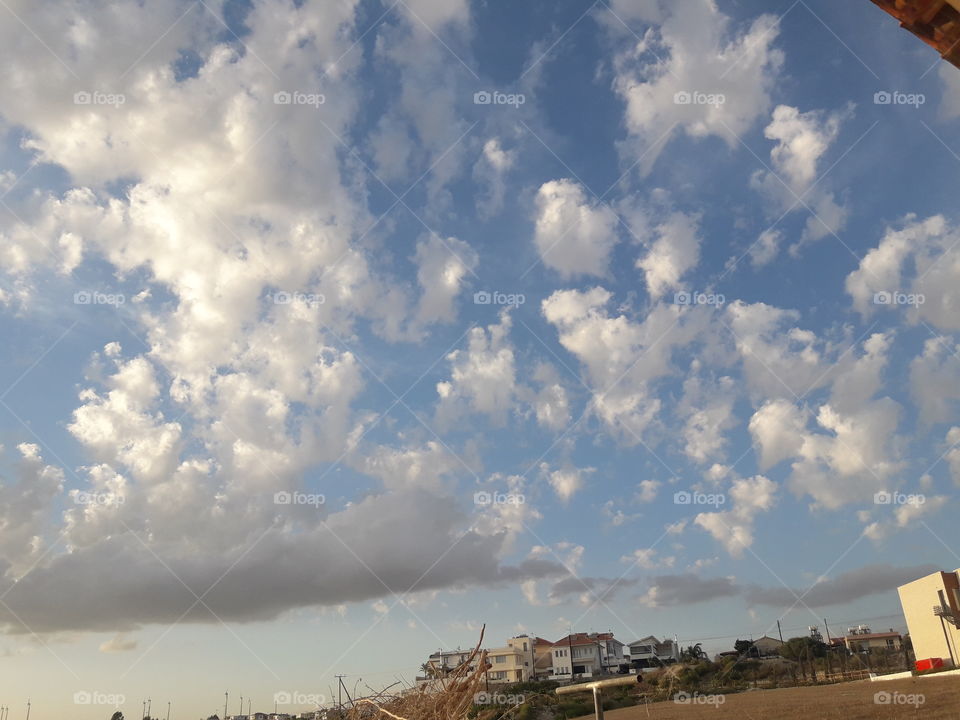 evening d with cloud