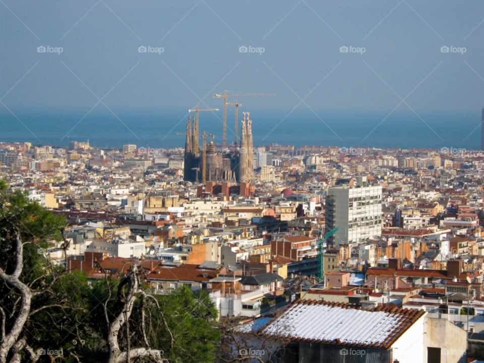 travel construction barcelona crane by tediiliescu