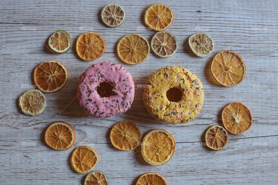 Donuts and dry fruit