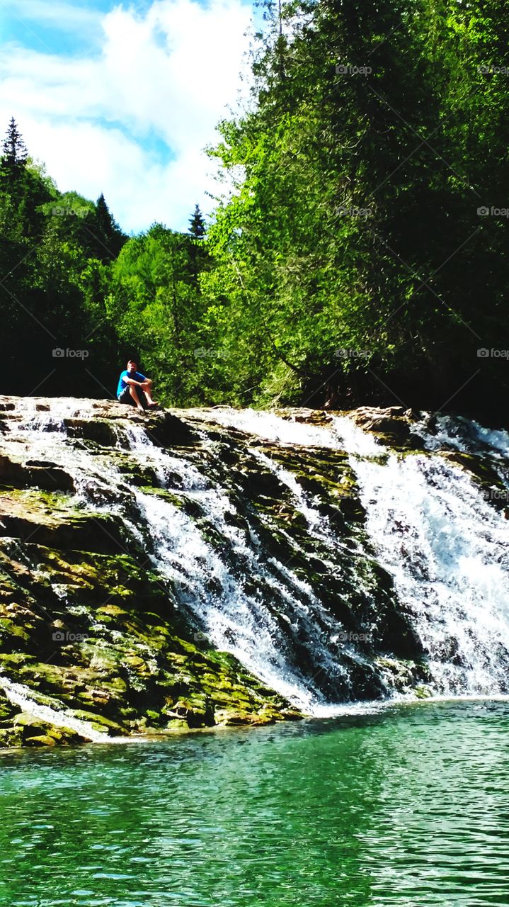 Emerald Falls - named for the emerald pool at the foot of the falls.