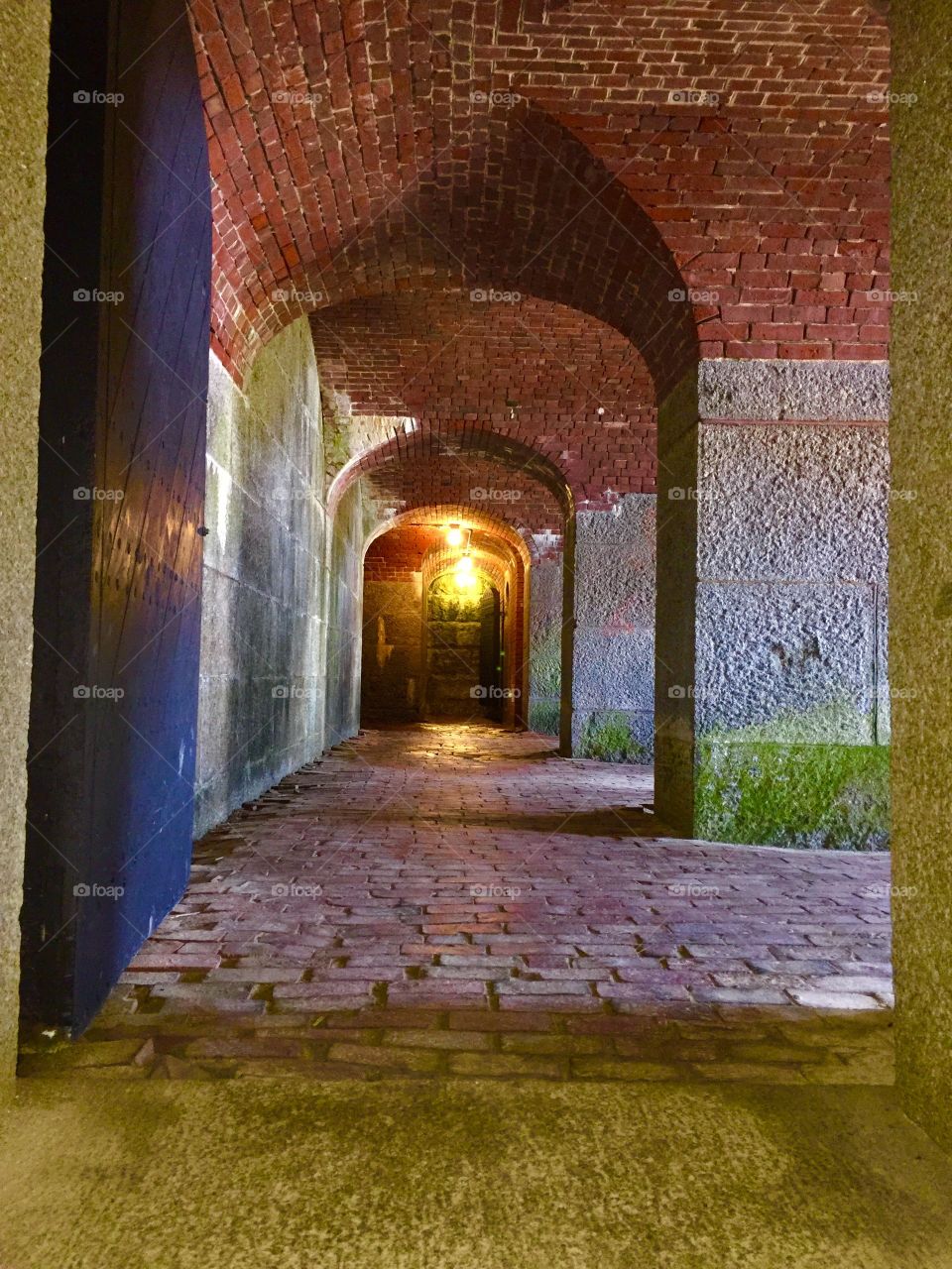 View of arch corridor