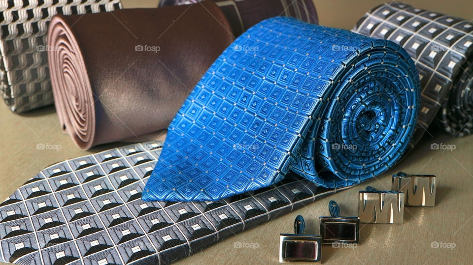 Ties and cufflinks