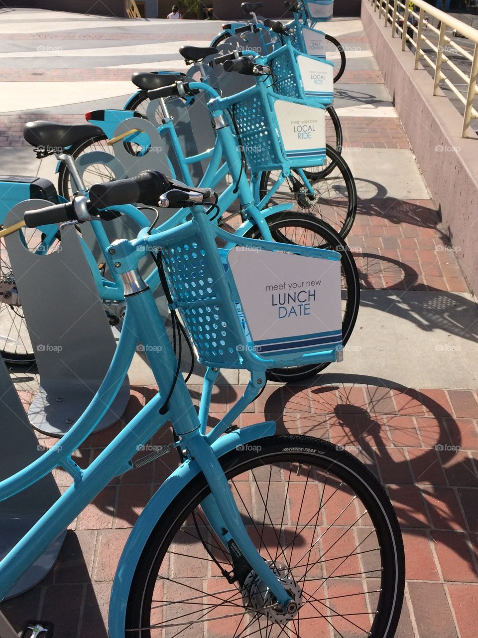 These bikes are available in downtown Long Beach, CA for rent.  They can be found in several places.