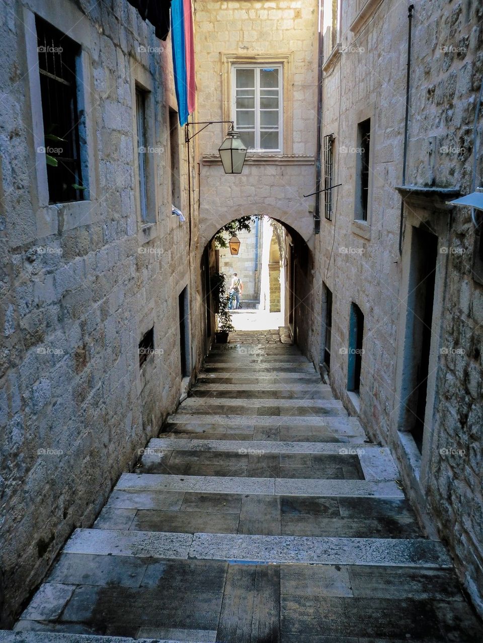 Narrow street. Narrow street in Croatia 
