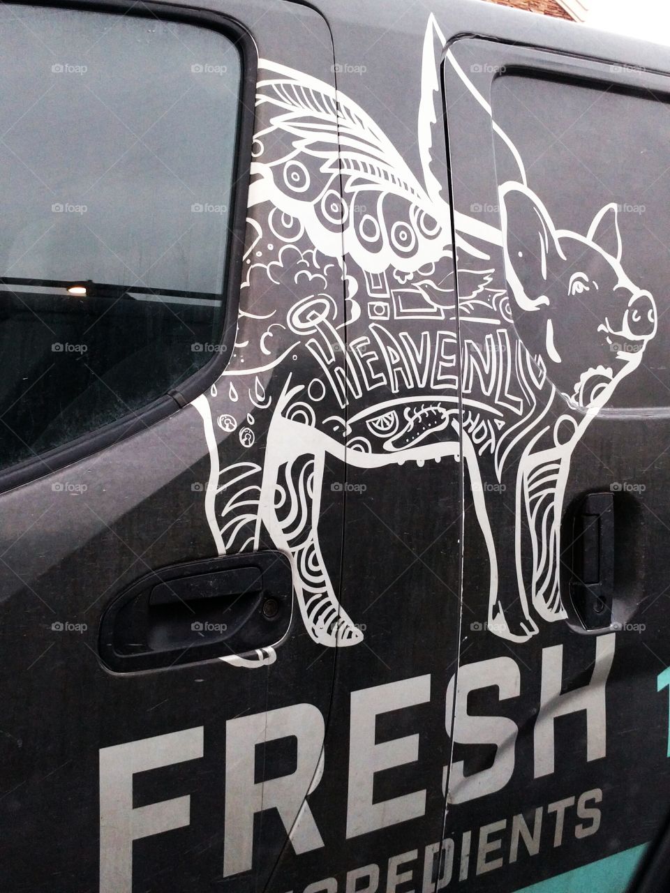 Graphic Art on Van Side