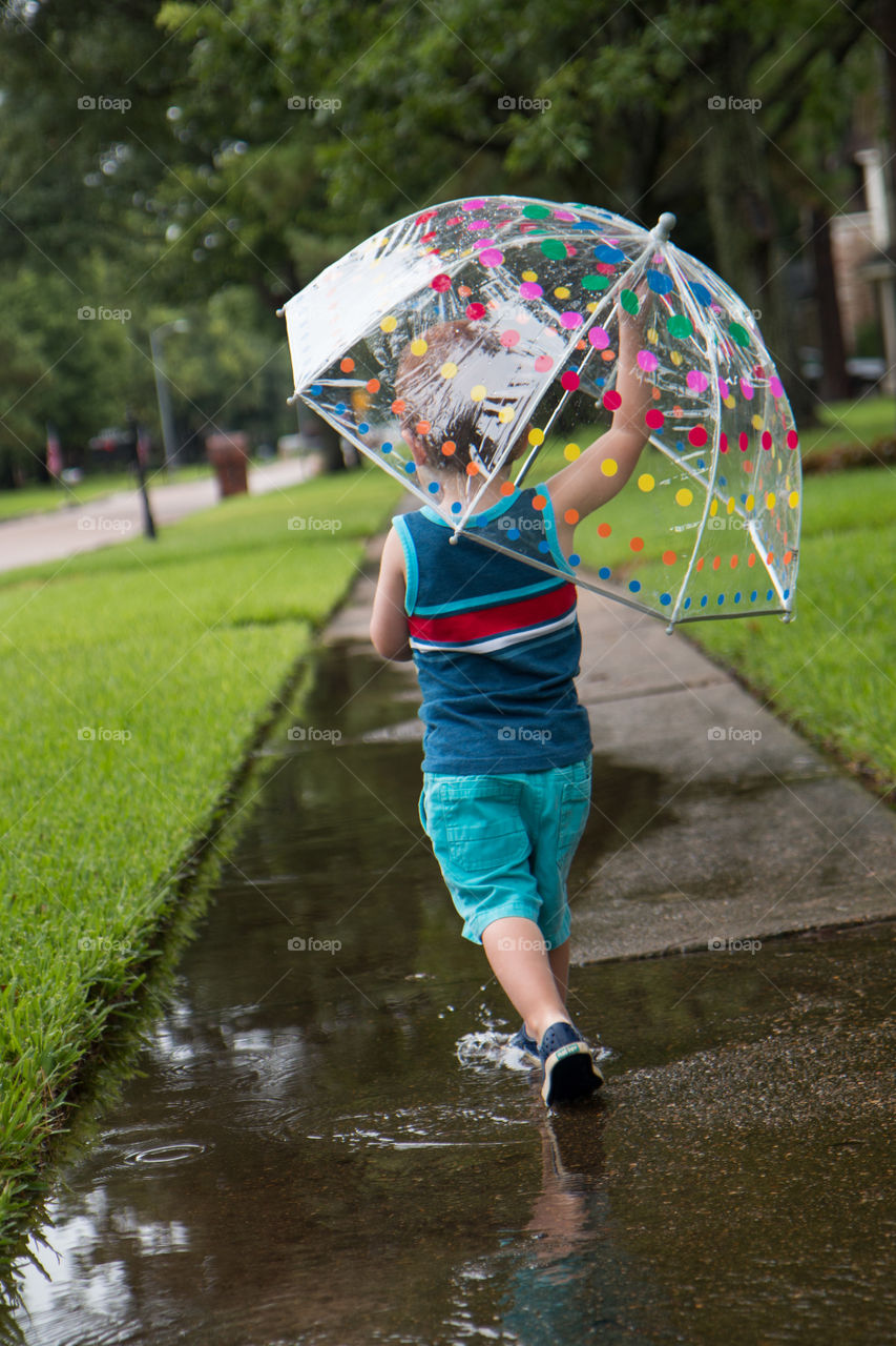 Having fun on a rainy day