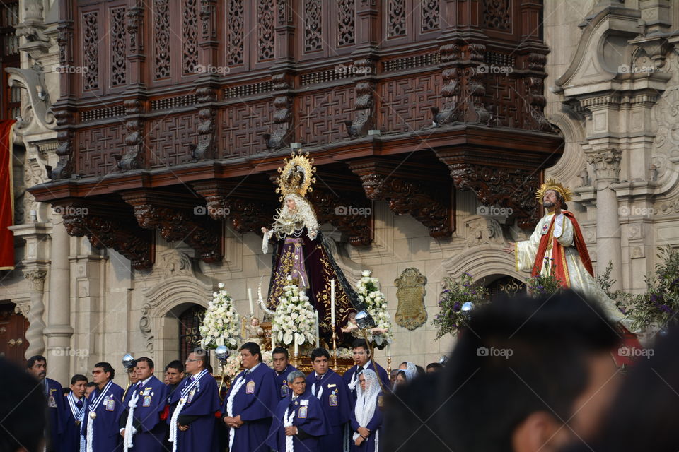 Holy week in lima cathedral