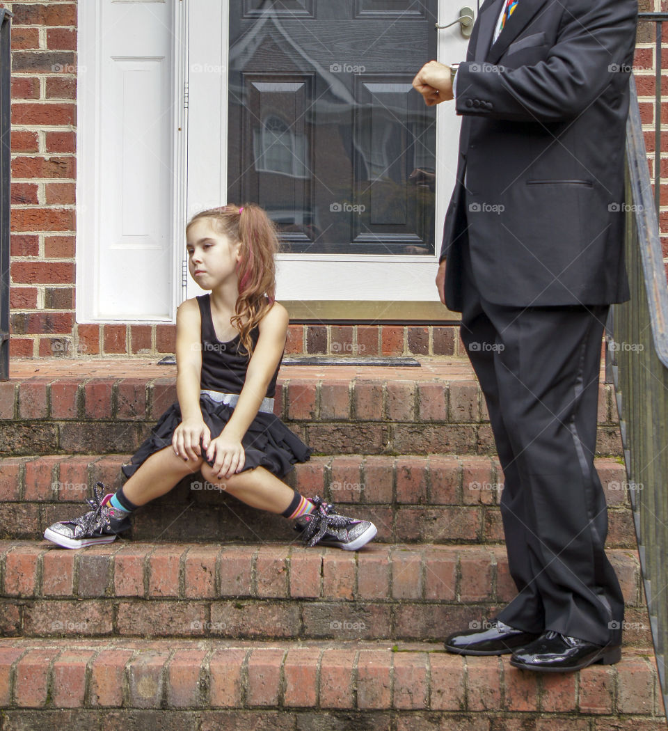 Getting Impatient before the Daddy Daughter Dance