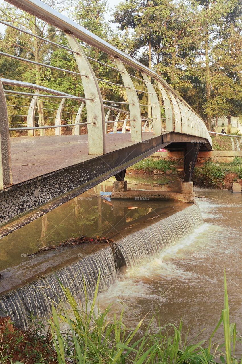 Bridge above river