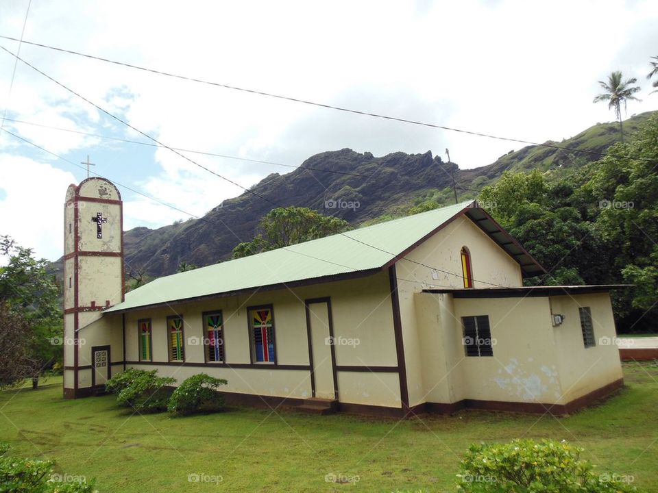 Old church in the Marquesas