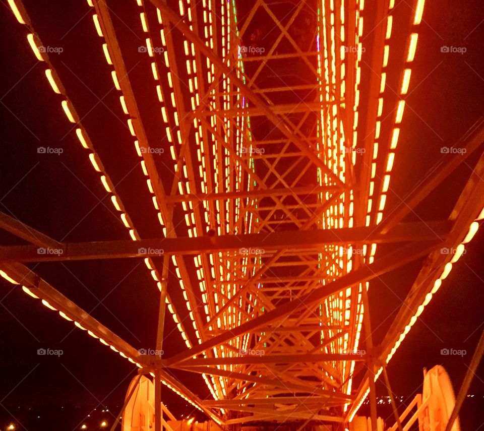 Ferris wheel lights