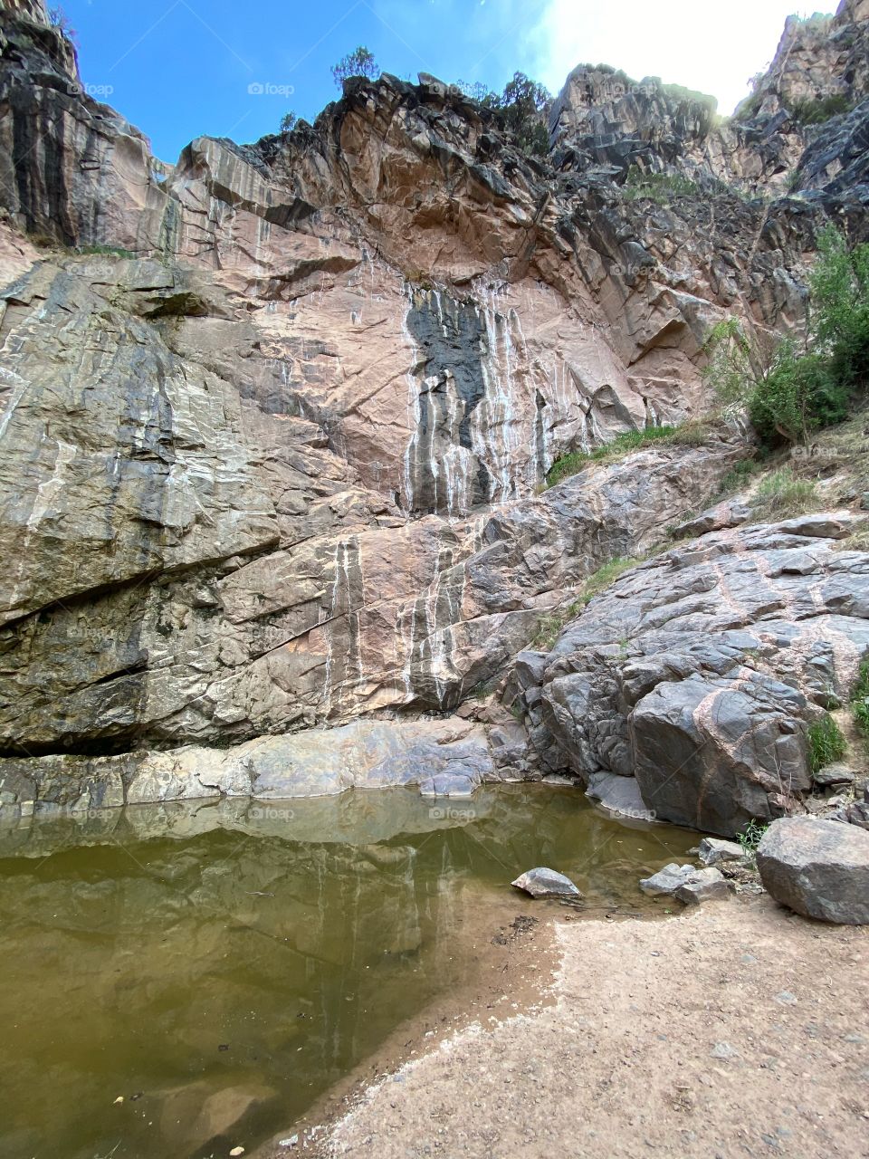 Waterfall at Colorado national monument 