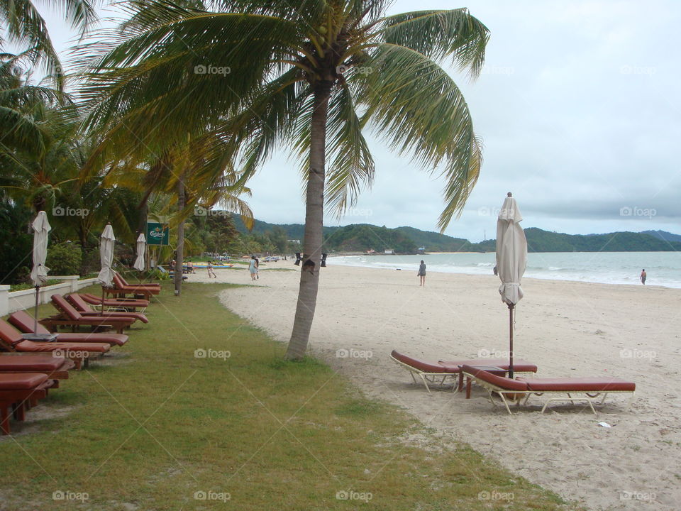 Beach view in Langkawi island. 