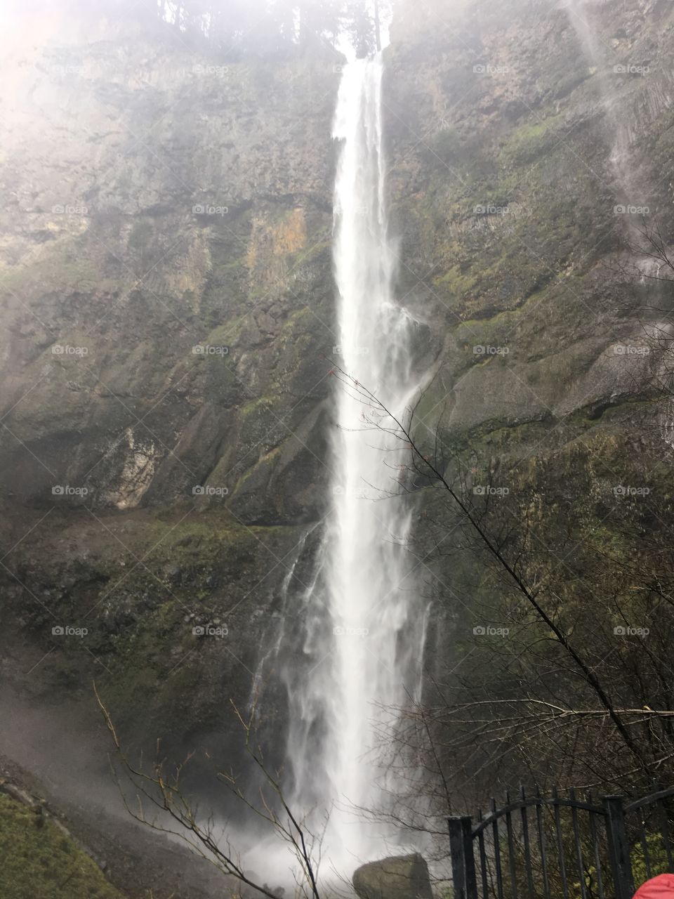 The majestic waterfall 