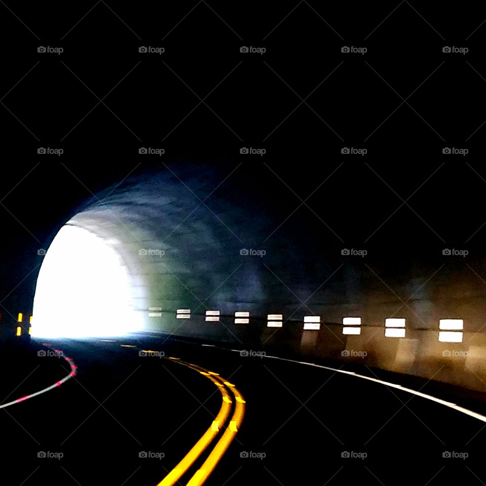 Light at the end of the tunnel road