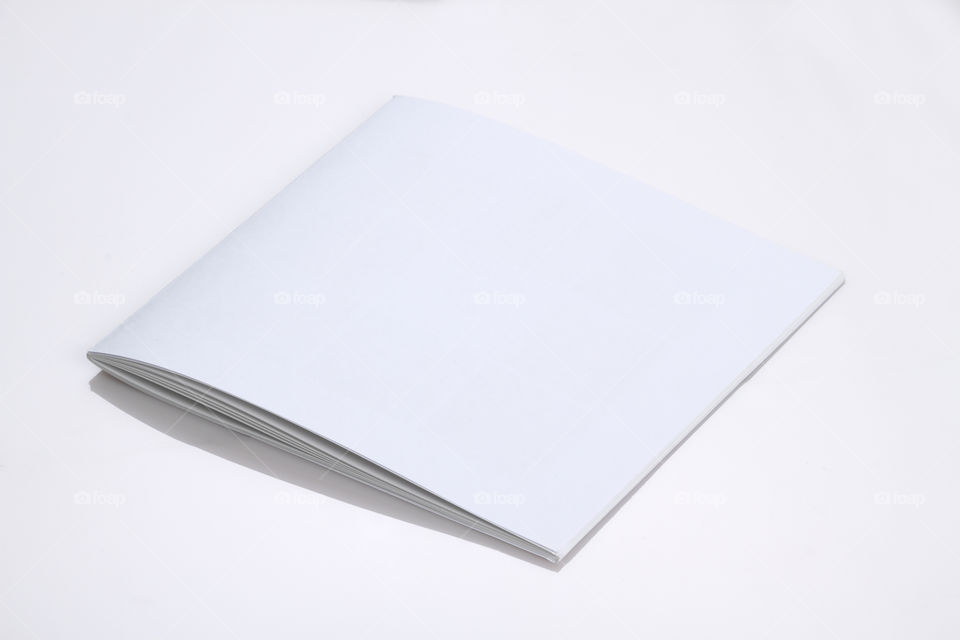 White blank Closed brochure magazine for mockup