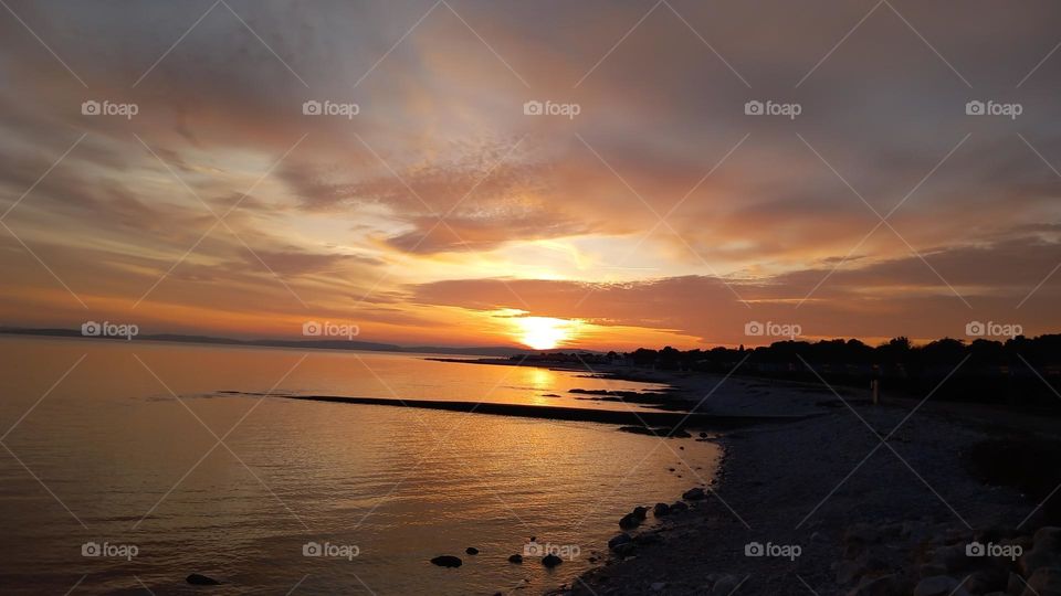 sunset Adriatic sea...Medulin..Cro