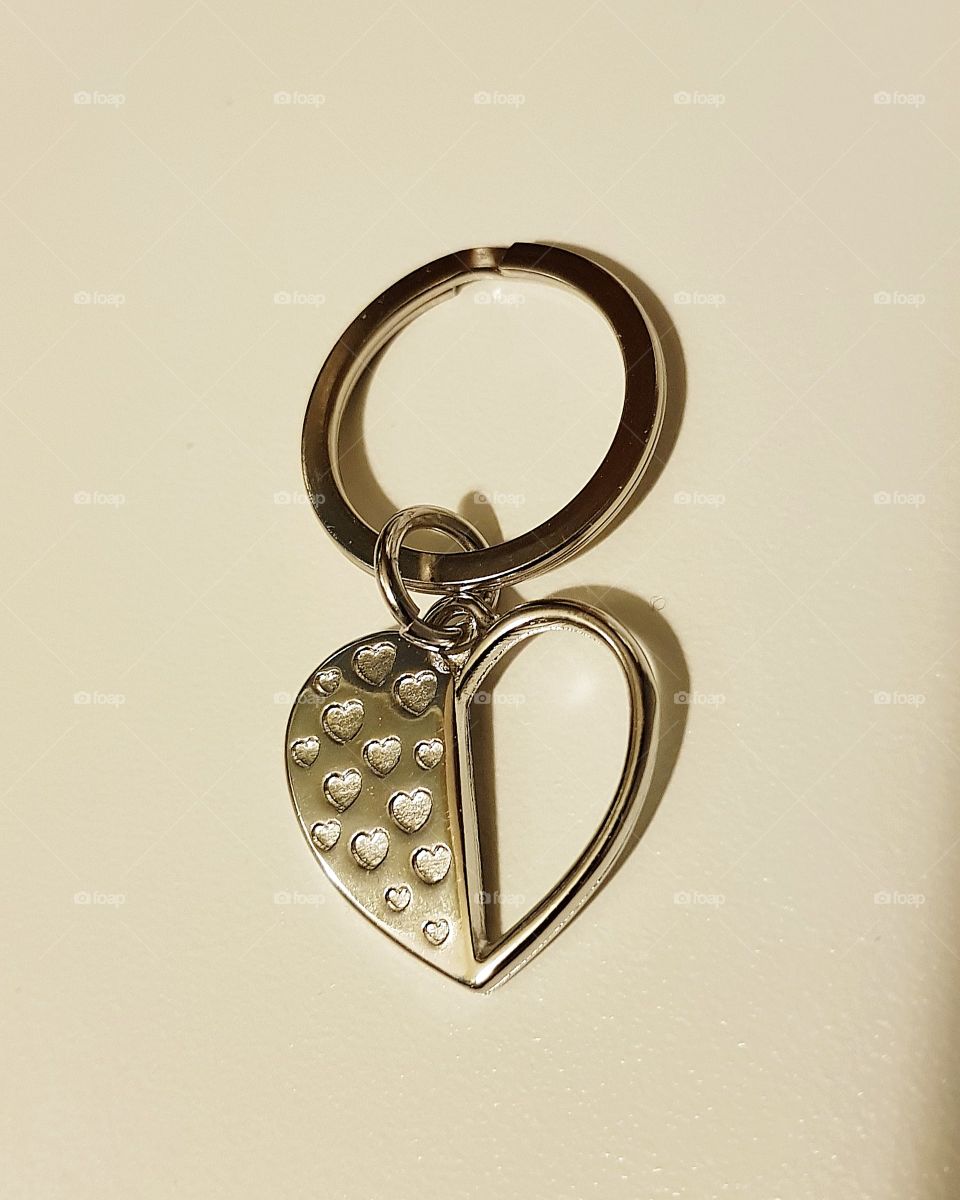 Heart shaped keychain