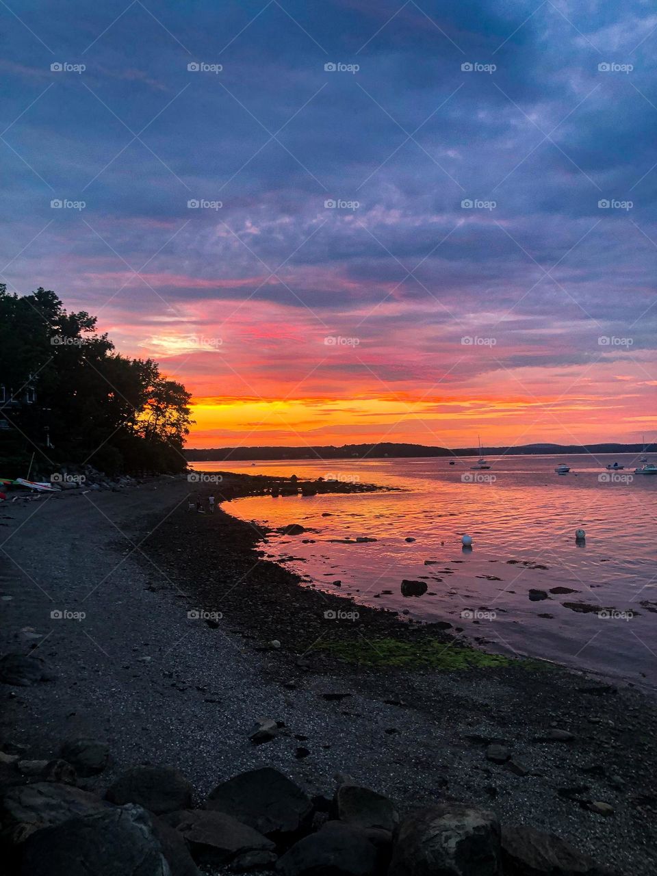 Sunset in Northport Maine 
