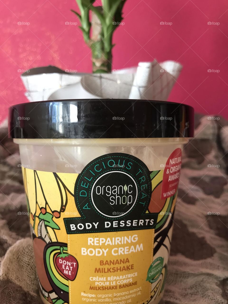 Body cream,banana milkshake 