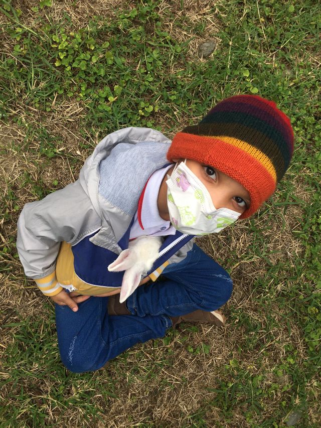 Boy with Rabbit 