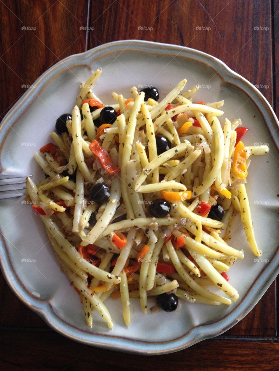 Yellow beans lunch