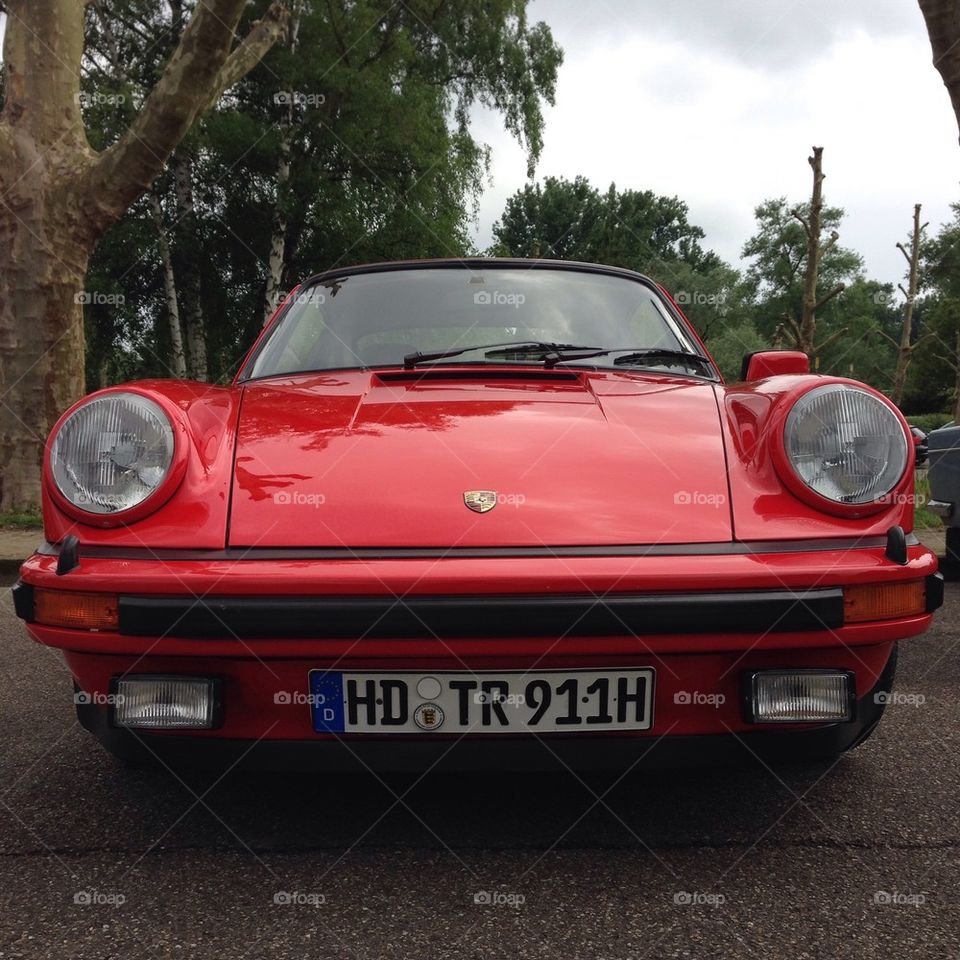 Red Porsche 