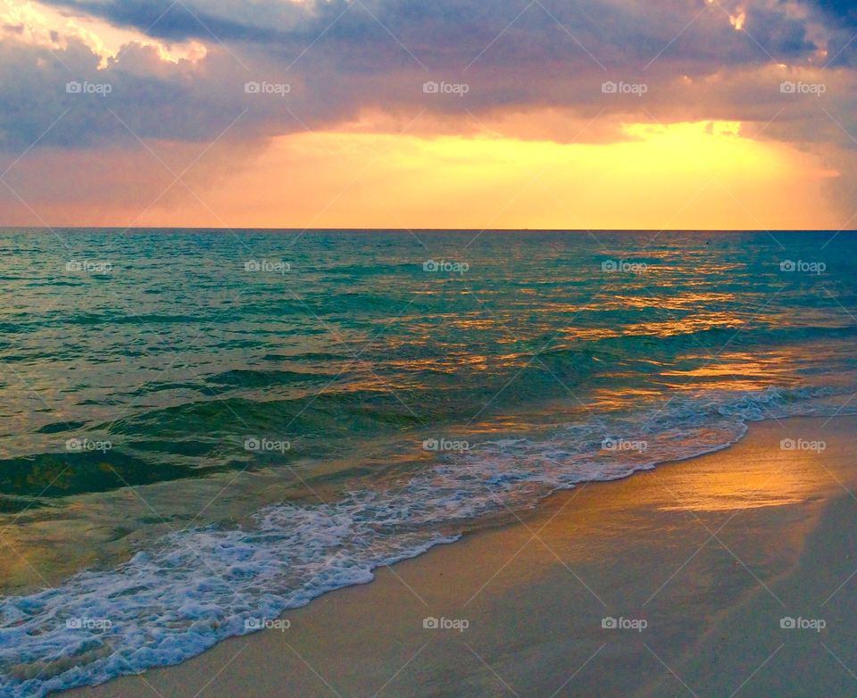 Beach at sunset PCB, FL