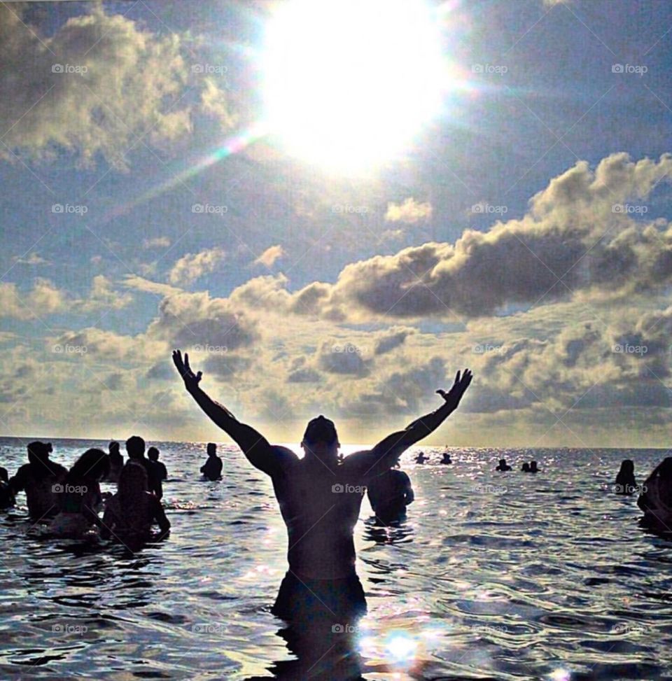 Sun rays, River , religion 