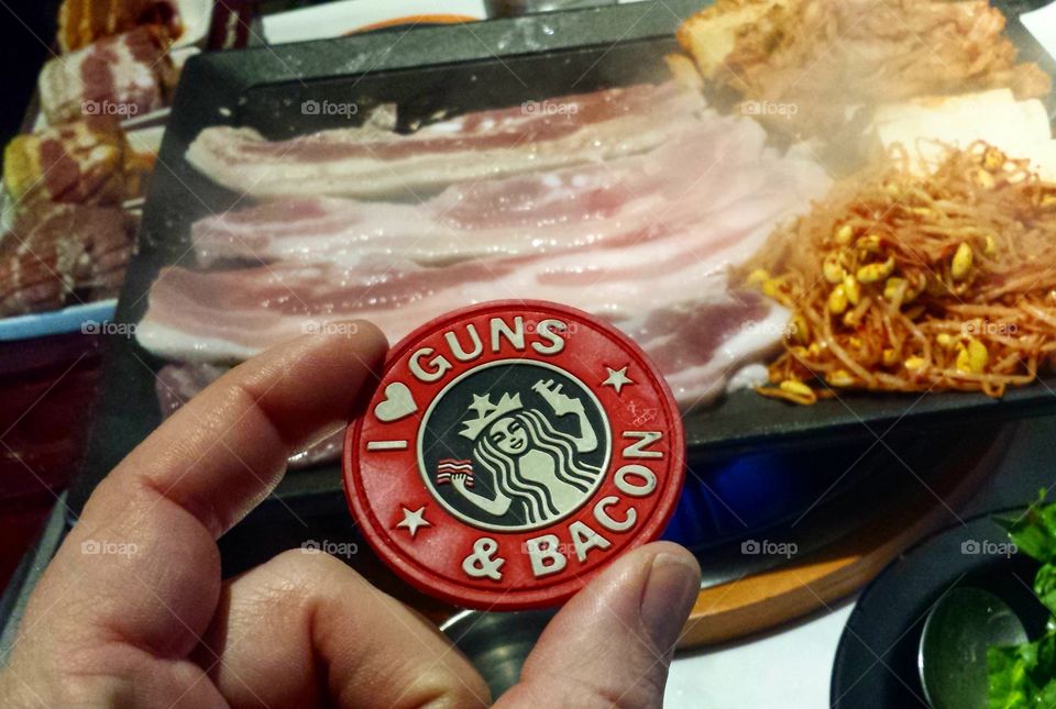 love of bacon and guns