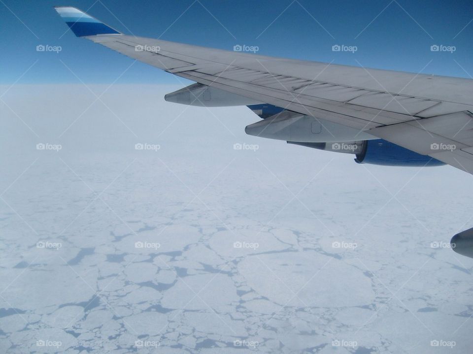 Flight over Arctic 