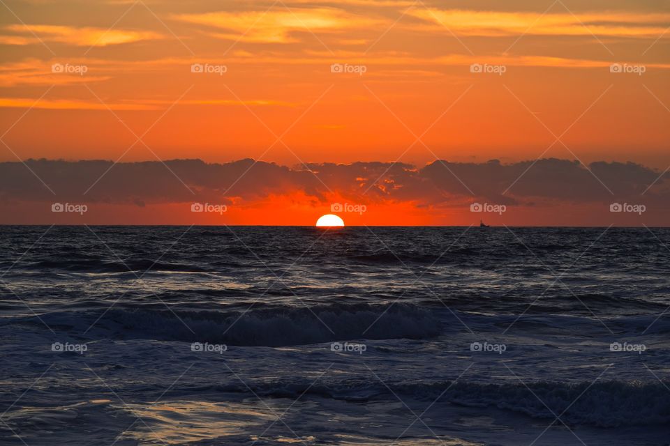 Sunset, Water, Dawn, Sun, Sea