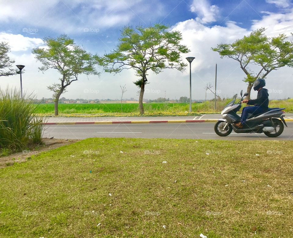 Scooters in the field