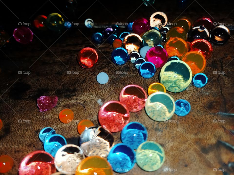 Orbeez in artistic way.