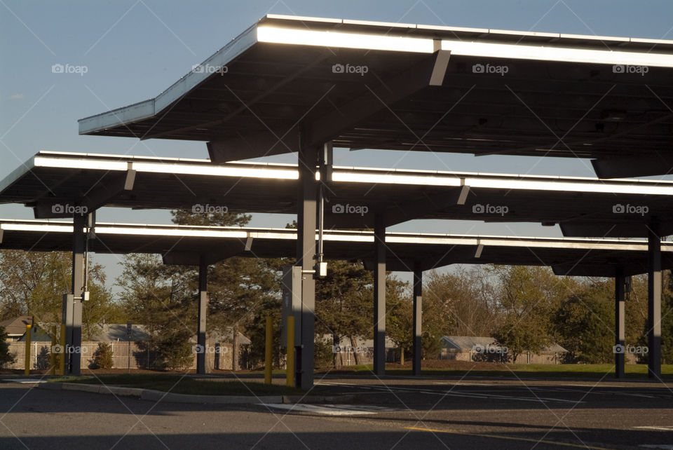 A solar farm finds a distinct and unusual home in the parking lot of a shopping mall.