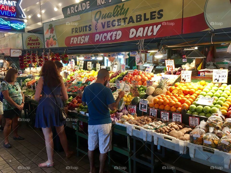 Fresh Produce, Farmer's Market, Pike Place Market, Seattle