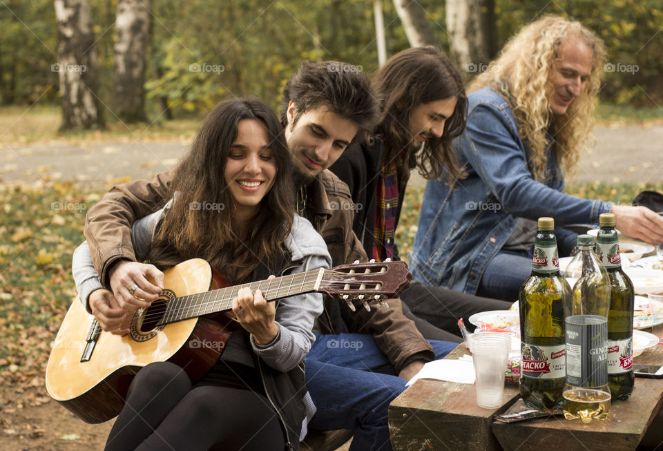 Happy times with friends and my guitar