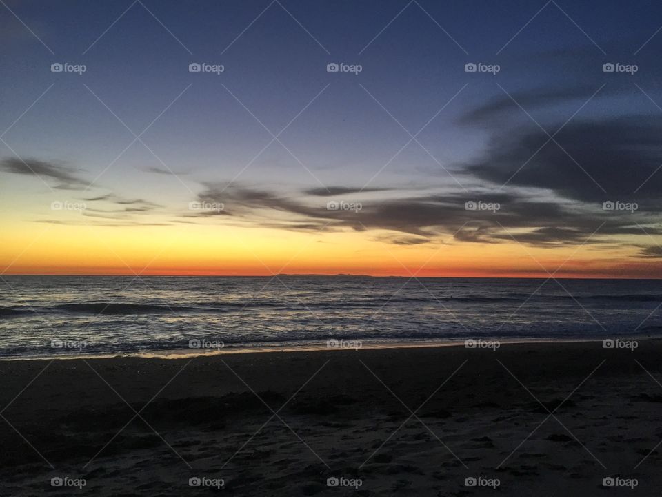 Sunset in Trestles,Califórnia