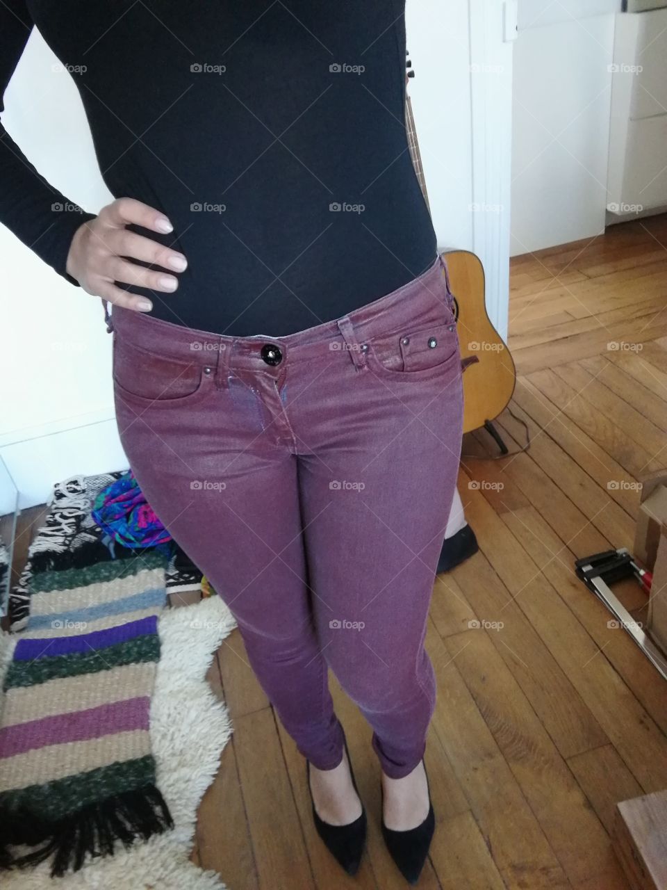 trousers burgundy jeans skinny