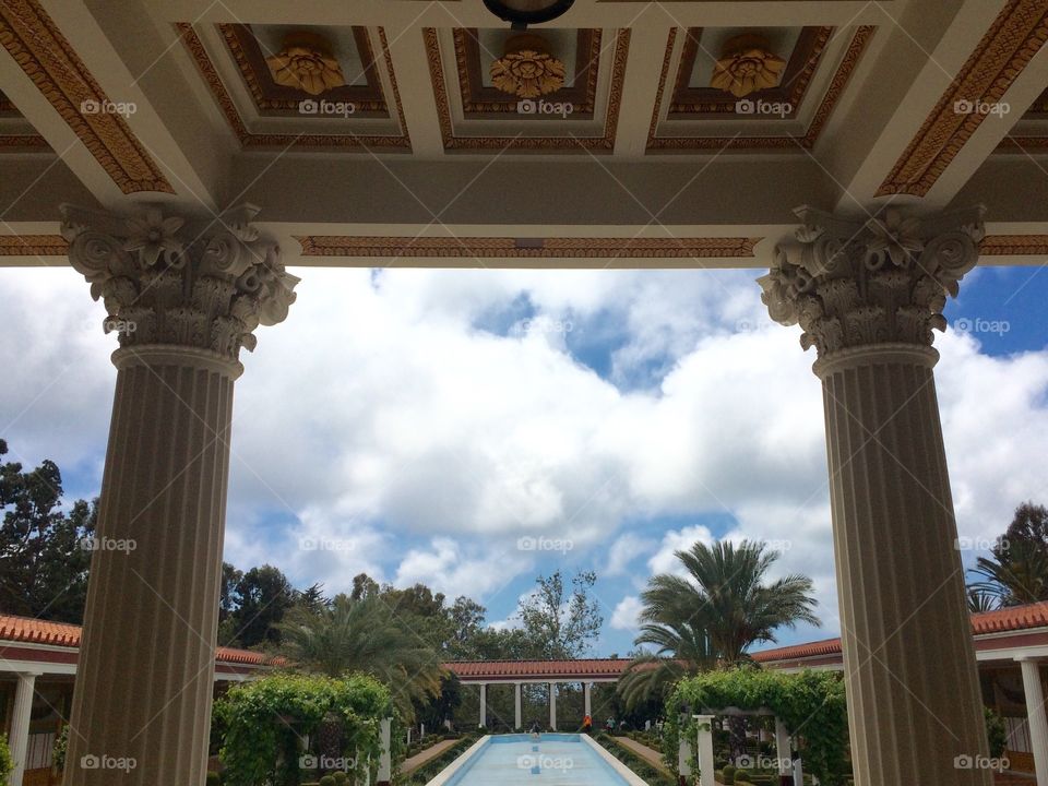 Getty villa view 