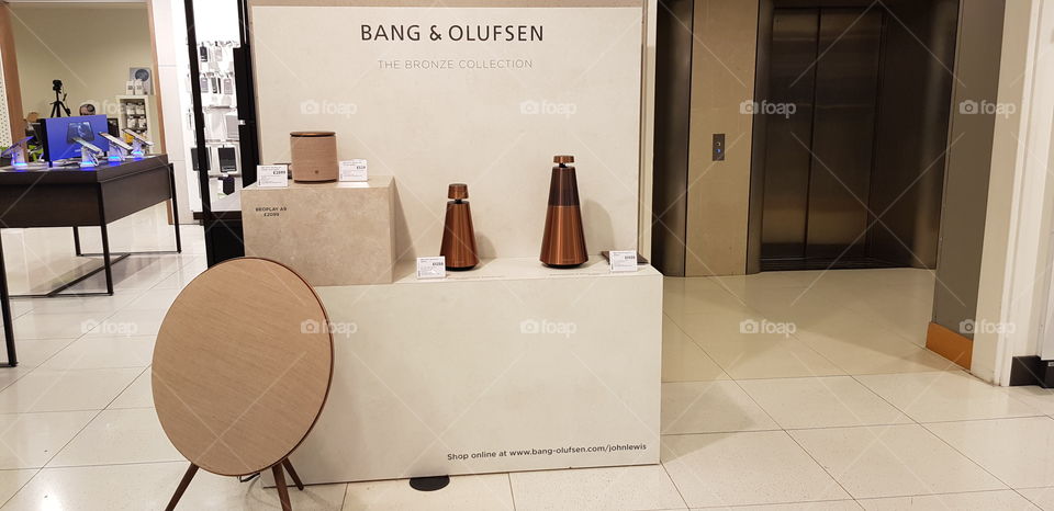 Bang & Olufsen speakers bronze