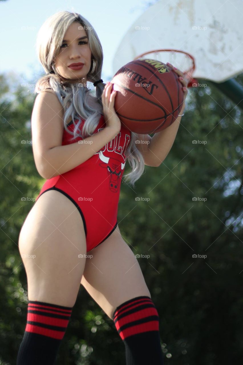 Sexy Basketball Pose