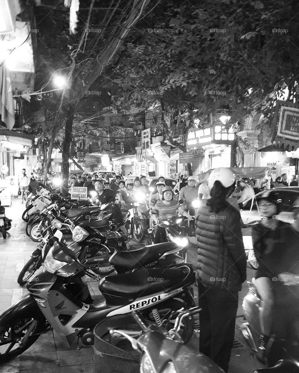 People, Street, Many, Vehicle, Motorcyclist